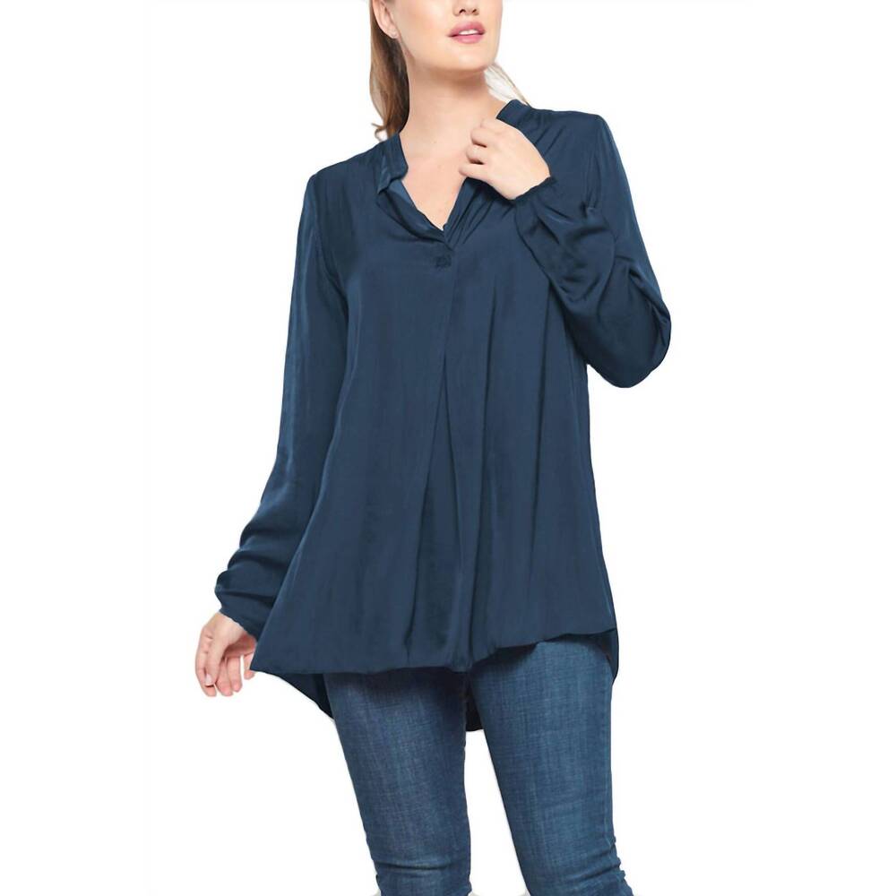 NEW BEATE HEYMANN evergreen basic blouse in peacock